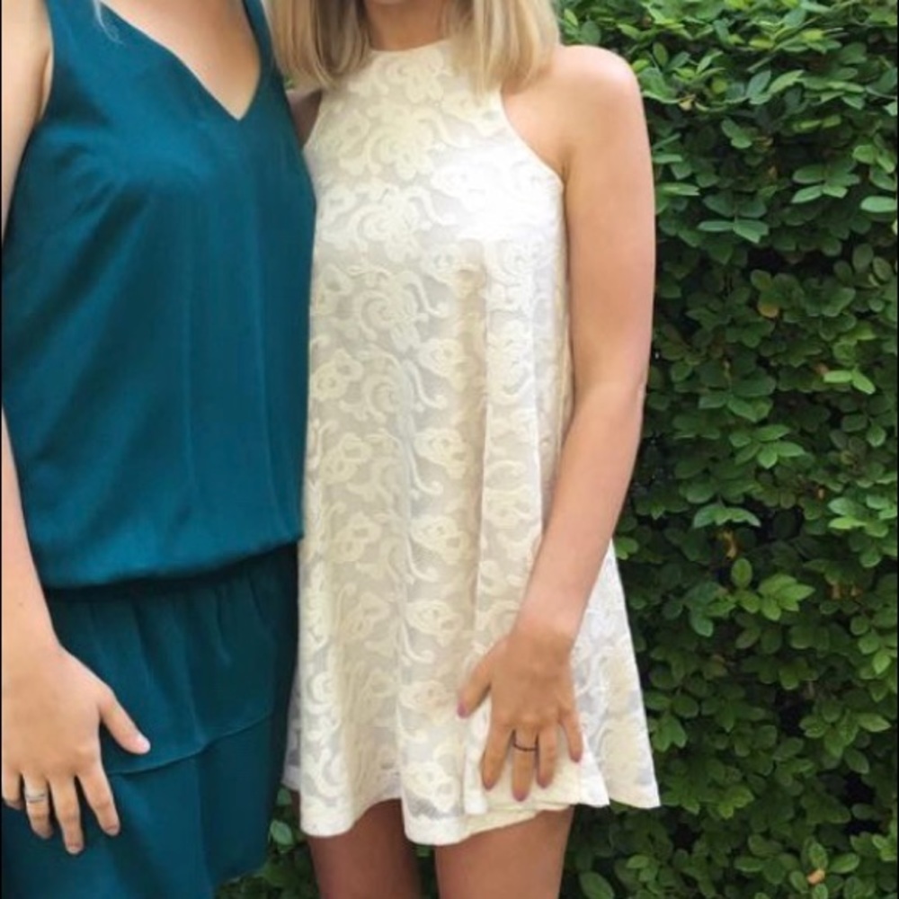 White cocktail dress